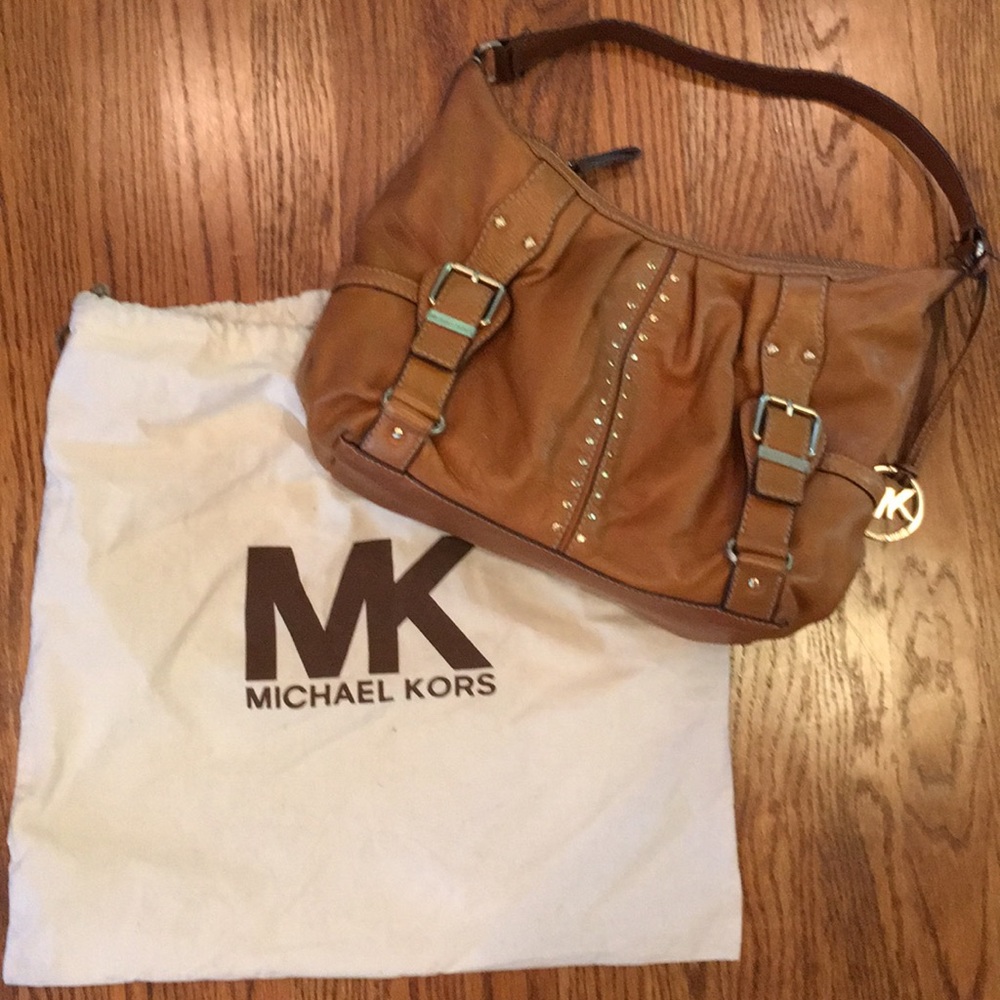 Michael Kors camel hobo purse